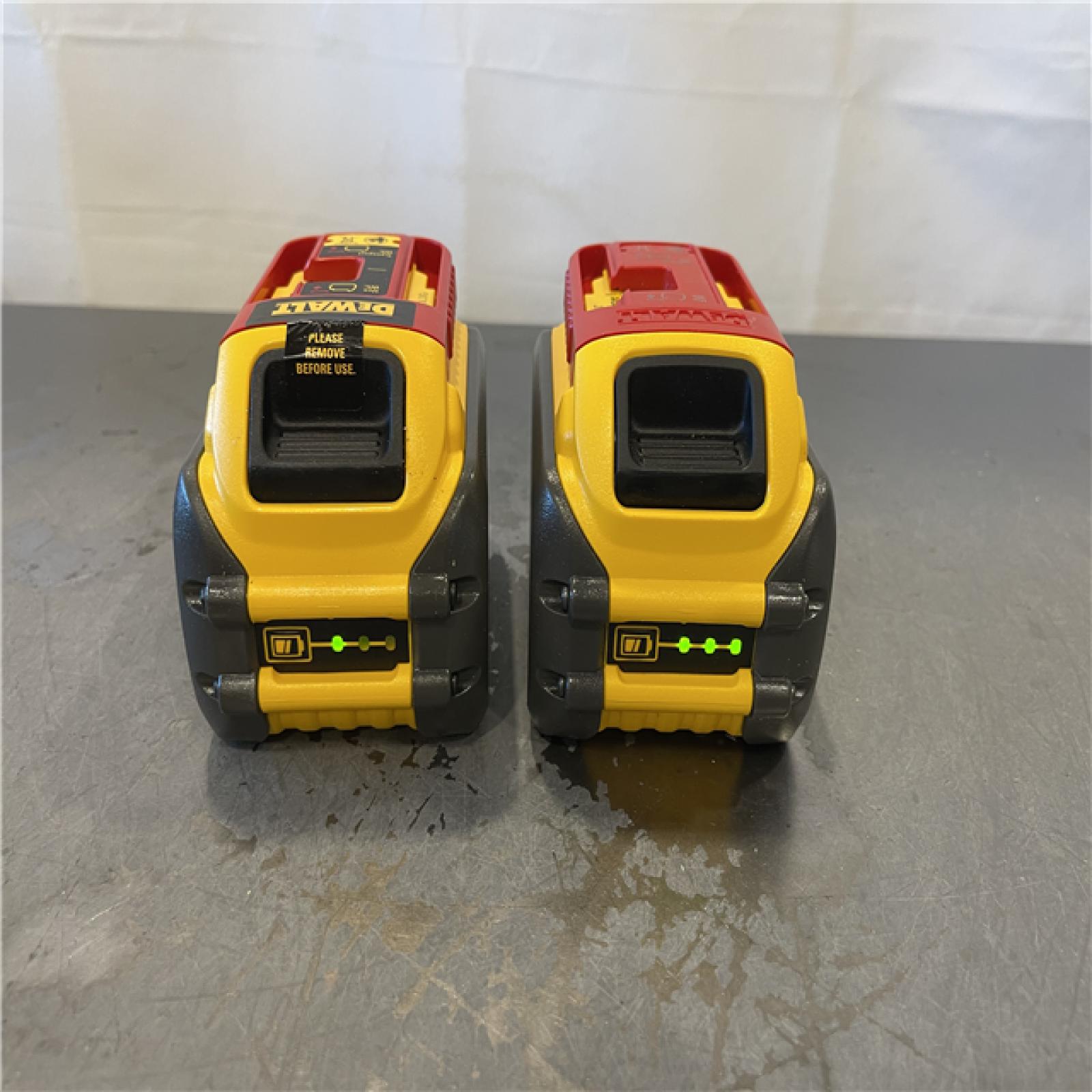 AS-IS - DEWALT FLEXVOLT 20-Volt/60-Volt MAX Lithium-Ion 6.0Ah Battery Pack (2-Pack)