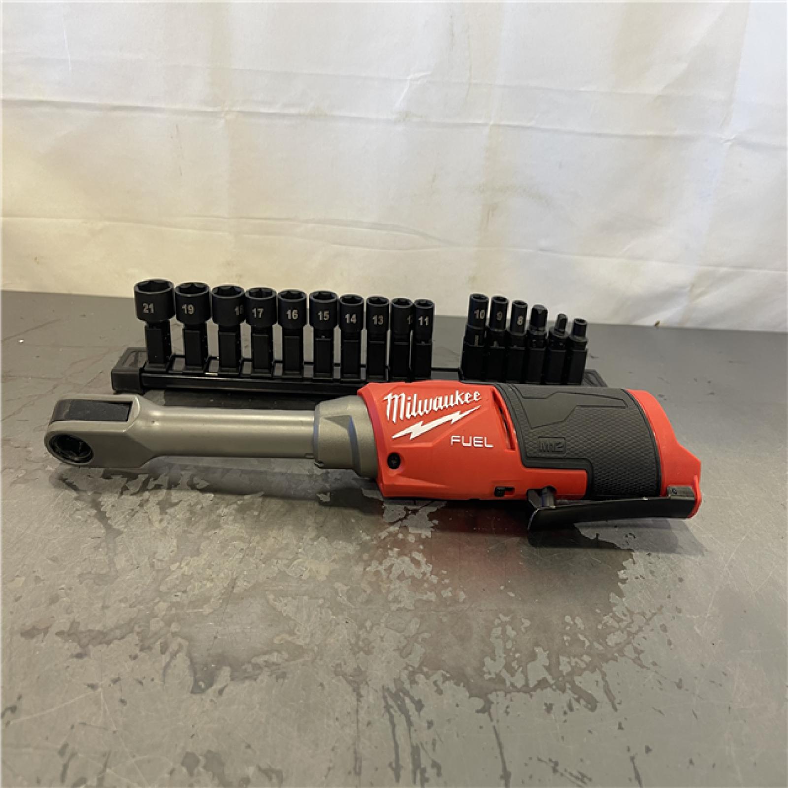 AS-IS- Milwaukee M12 FUEL INSIDER Extended Reach Box Ratchet (Tool-Only)