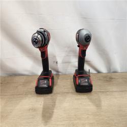 AS-IS- Milwaukee 18V Lithium-Ion Brushless Cordless Compact Drill/Impact Combo Kit