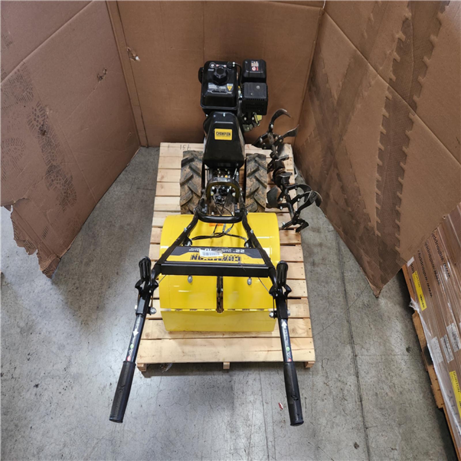 Phoenix AS-IS Champion Power Equipment 22 in. Counter Rotating Gas Rear Tine Tiller with Self-Propelled Agricultural Tires