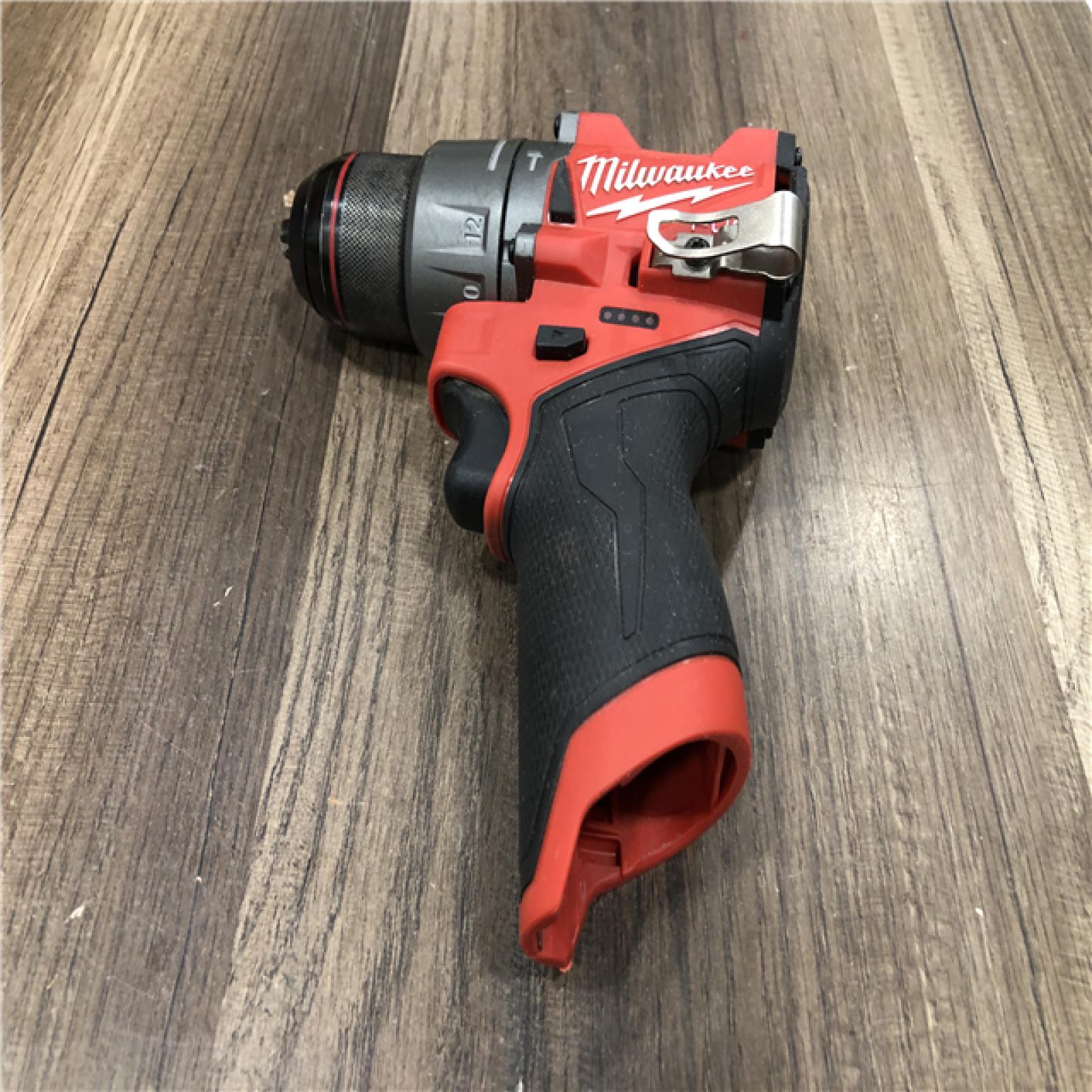 AS-IS Milwaukee FUEL 12V Lithium-Ion Brushless Cordless 1/2 in. Hammer Drill (Tool-Only)