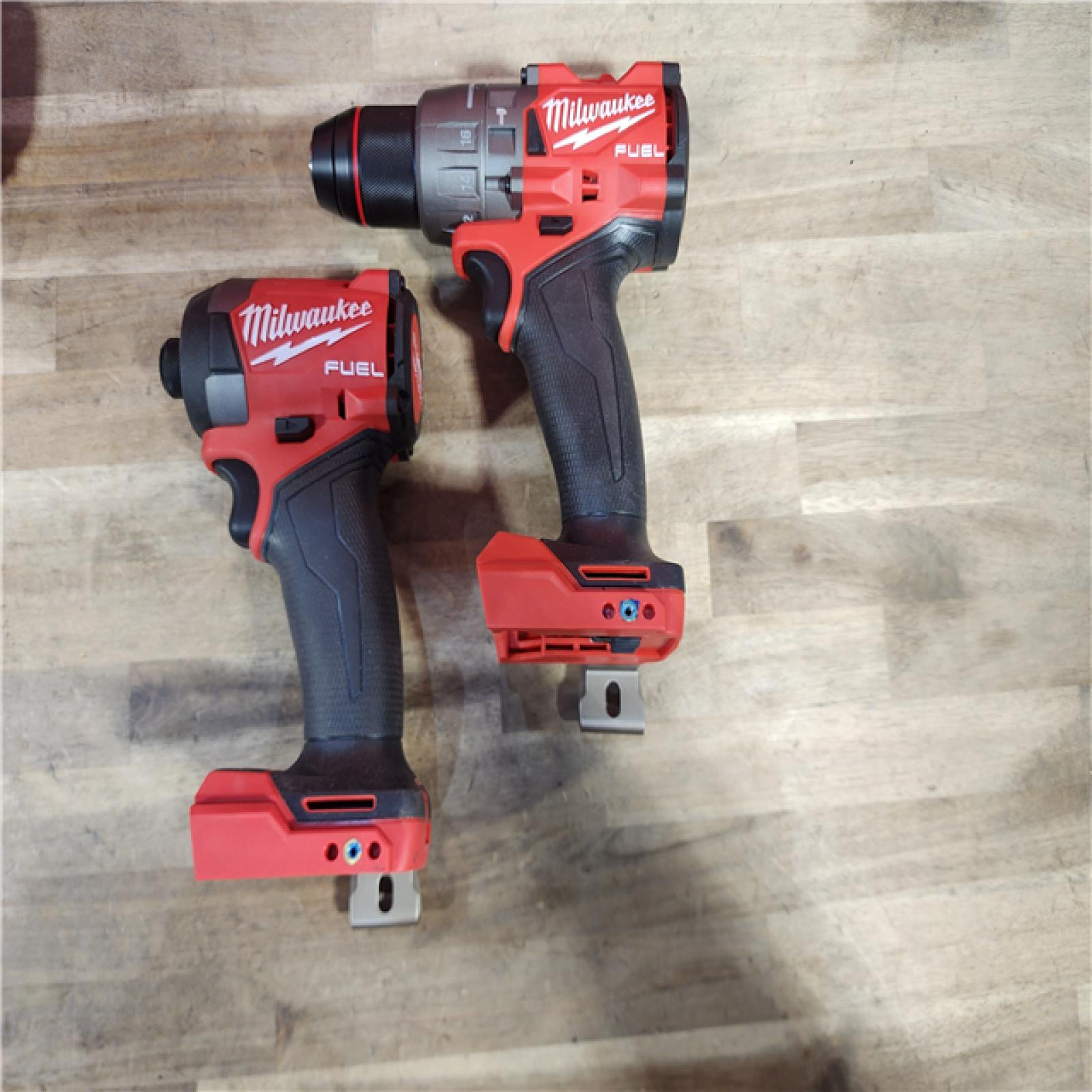 HOUSTON LOCATION - AS-IS MILWAUKEE FUEL 18V Lithium-Ion Brushless Cordless Hammer Drill and Impact Driver Combo Kit