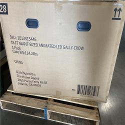 DALLAS LOCATION - Home Accents Holiday 15 ft. Grave & Bones Giant-Sized Animated LED Gally-Crow