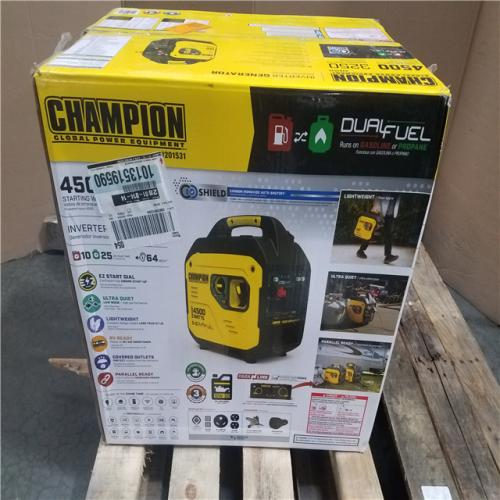 CALIFORNIA AS-IS CHAMPION DUAL FUEL PORTABLE GENERATOR