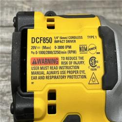 AS-IS DEWALT ATOMIC 20V MAX Lithium-Ion Cordless 1/4 in. Brushless Impact Driver Kit