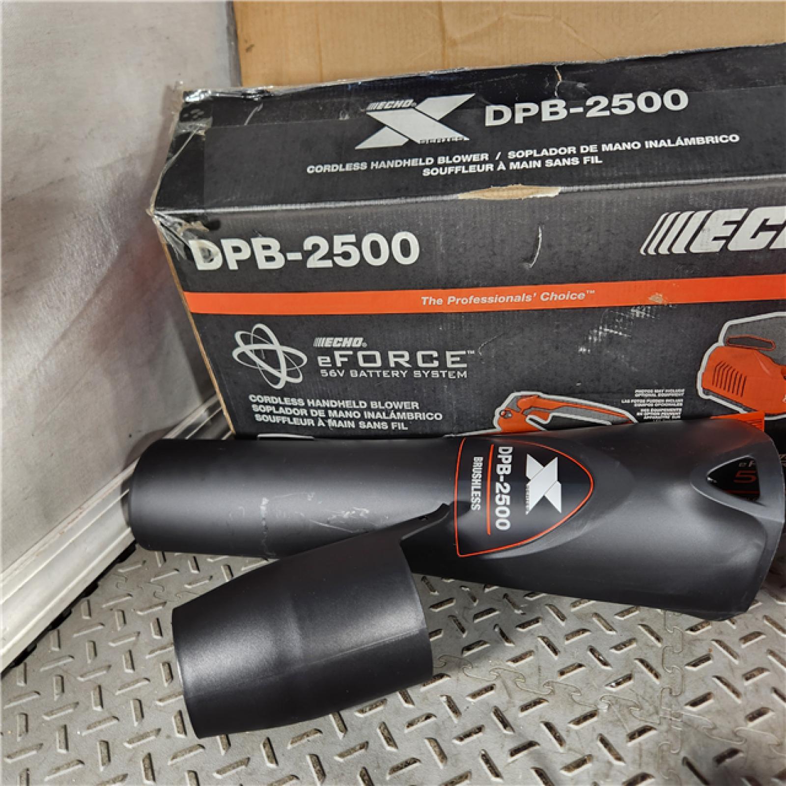 Houston Location - AS-IS Echo EFORCE 56V X Series 151 MPH 526 CFM Cordless Battery Handheld Leaf Blower with 2.5Ah Battery and Charger - Appears IN GOOD Condition