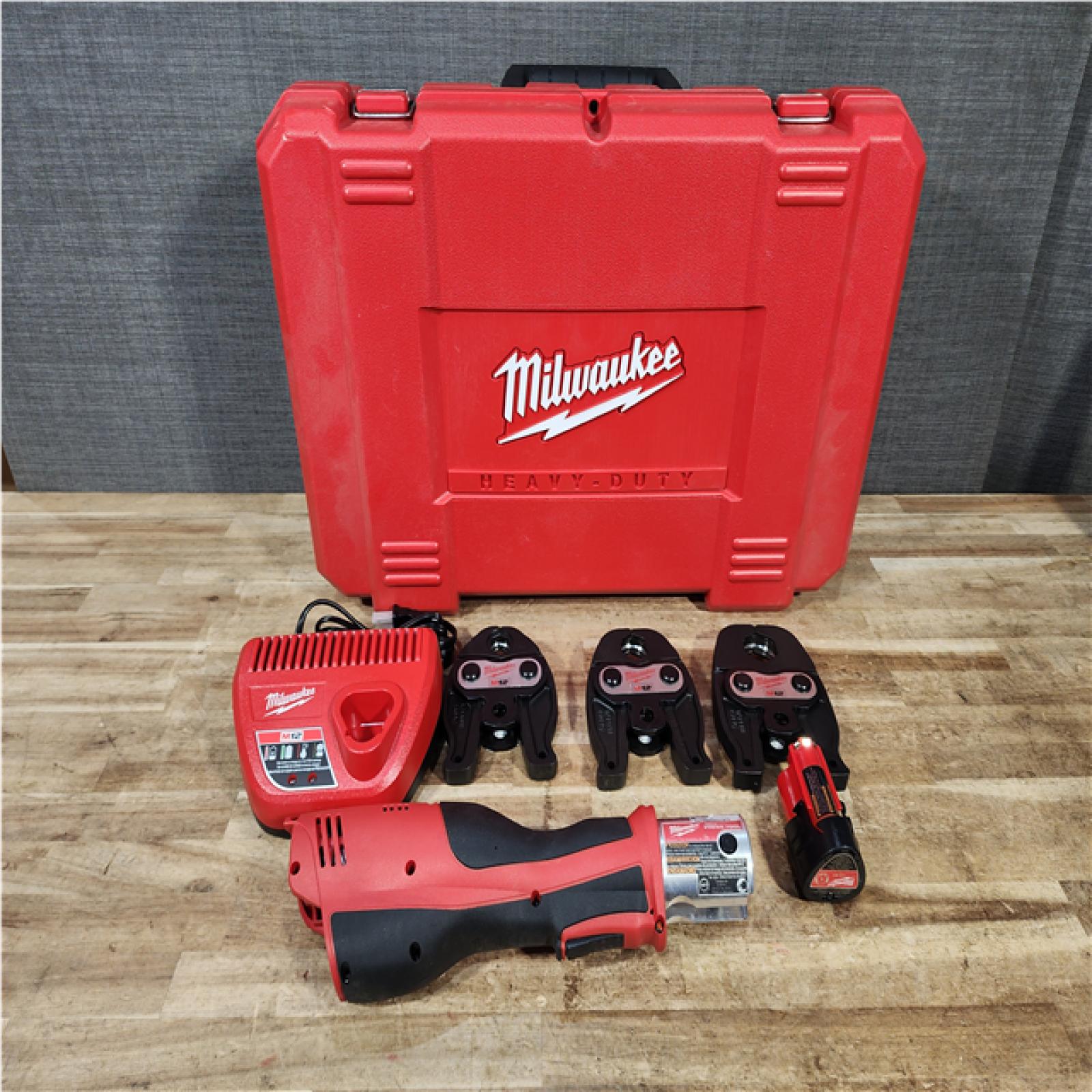 Houston Location AS-IS Milwaukee 12-Volt Lithium-Ion Force Logic Cordless Press Tool Kit