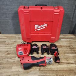 Houston Location AS-IS Milwaukee 12-Volt Lithium-Ion Force Logic Cordless Press Tool Kit