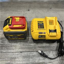 AS-IS DEWALT 20V/60V MAX FLEXVOLT Lithium-Ion 9.0Ah Battery and Charger Starter Kit