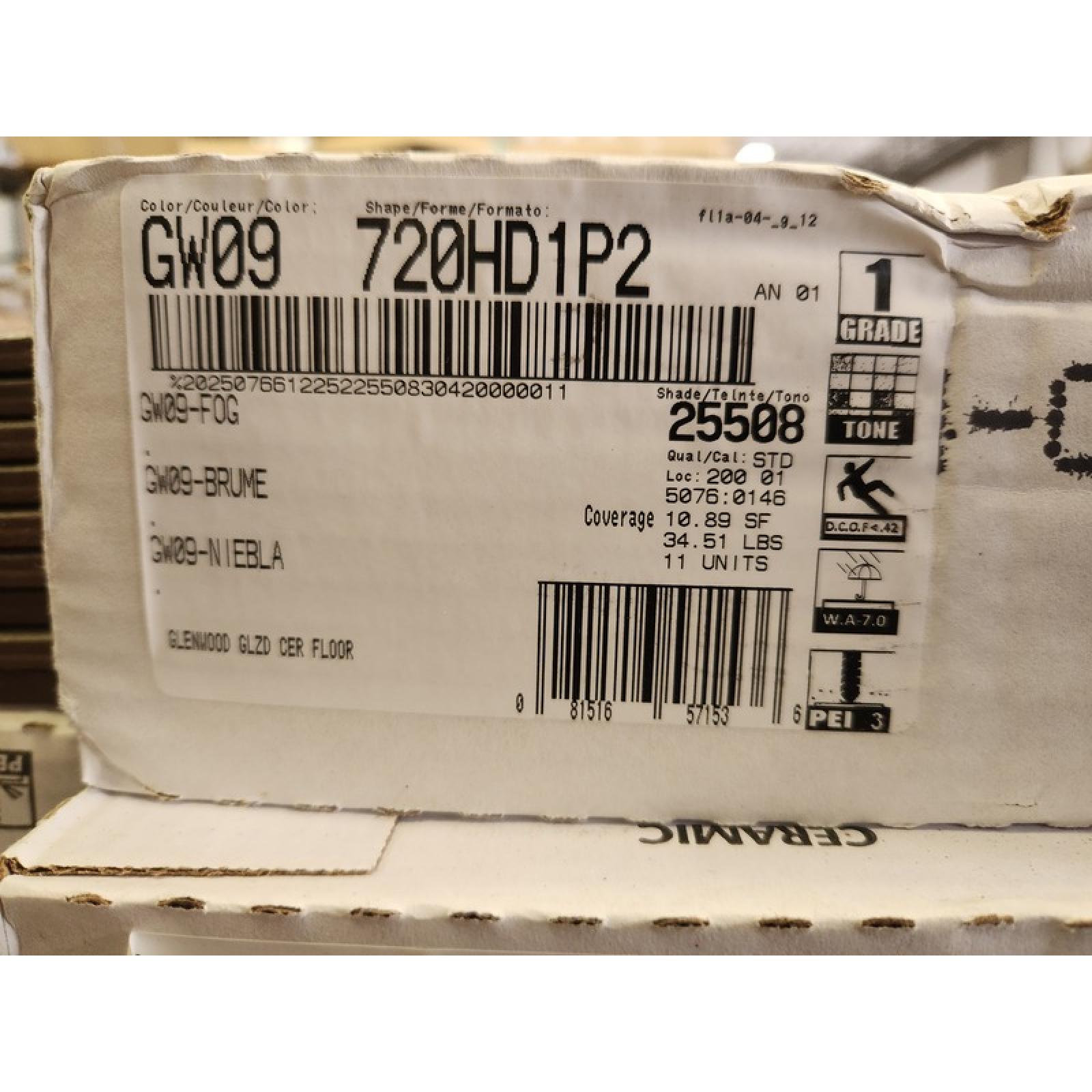 Phoenix AS-IS TrafficMaster Glenwood Fog 7 in. x 20 in. Ceramic Floor and Wall Tile (348 sq. ft. /32 case)