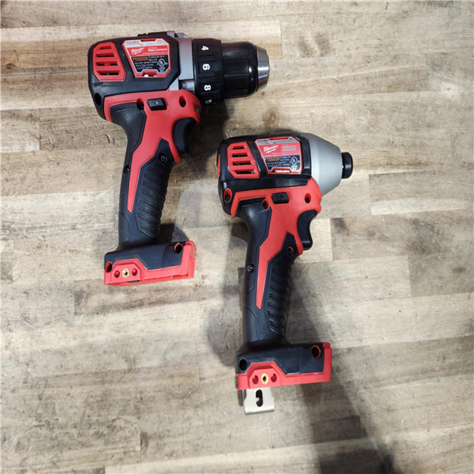 HOUSTON LOCATION - AS-IS Milwaukee M18 Brushed Cordless (2-Tool) Drill/Driver and Impact Driver Kit