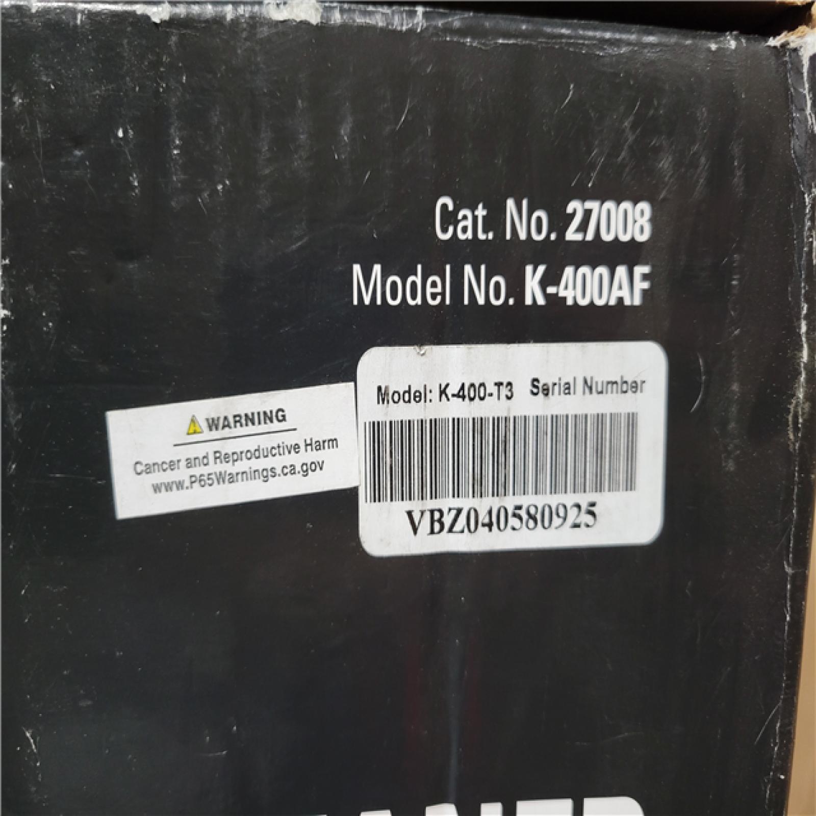 CALIFORNIA AS-IS K-400 POWERED DRAIN CLEANER WITH AUTOFEED TECHNOLOGY