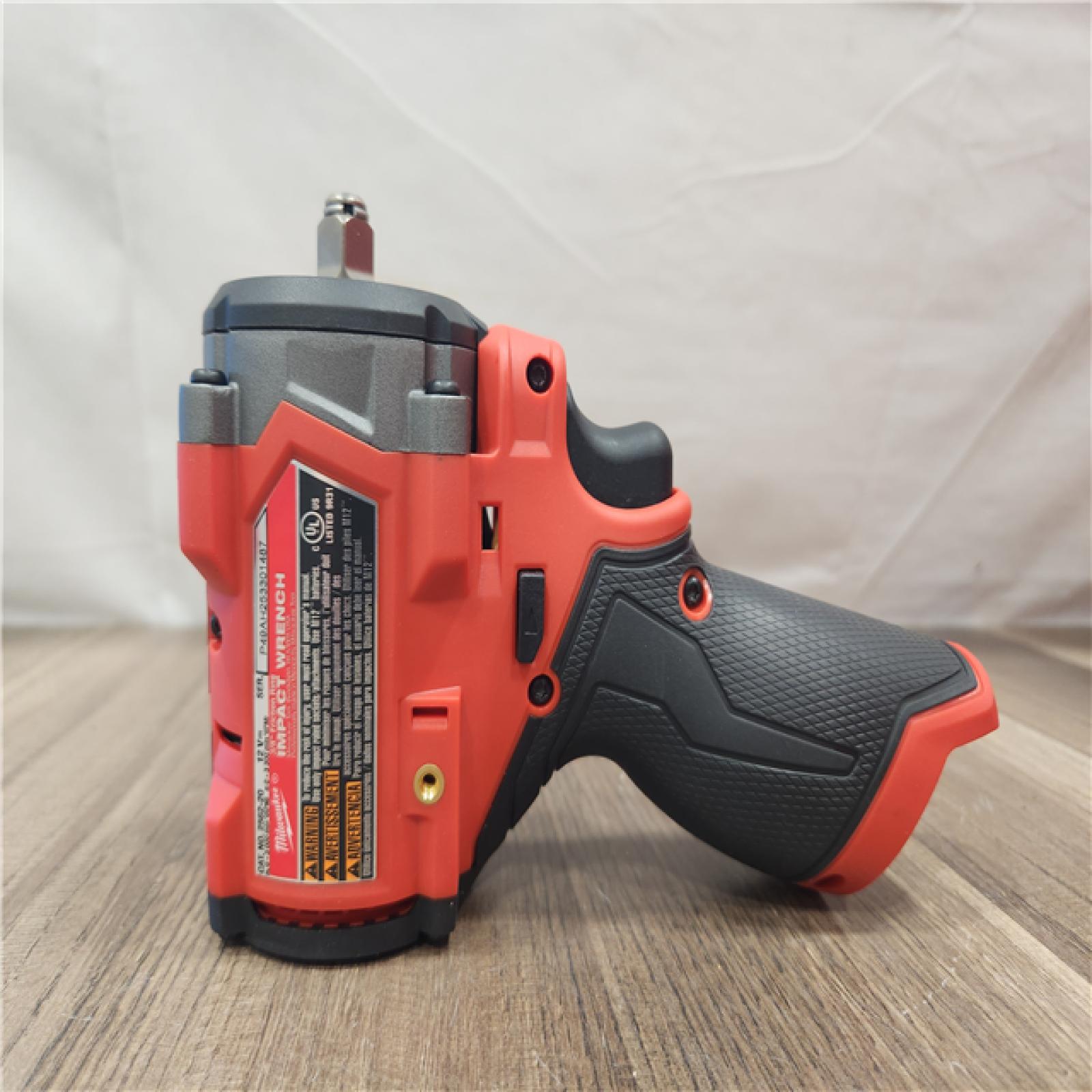 AS-IS- Milwaukee M12 FUEL M12 3/8 in. Cordless Brushless High Torque Impact Wrench (Tool-Only)