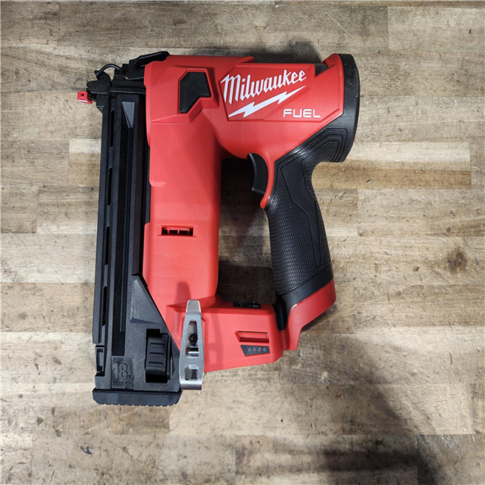 HOUSTON LOCATION - AS-IS Milwaukee  FUEL 12-Volt Lithium-Ion Brushless Cordless 18-Gauge 1-1/2 in. Compact Brad Nailer (Tool Only)