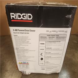 Phoenix NEW RIDGID K-400 Drain Cleaning Snake Auger 120-Volt Drum Machine with C-32IW 3/8 in. x 75 ft. Cable + 4-Piece Tool Set & Gl