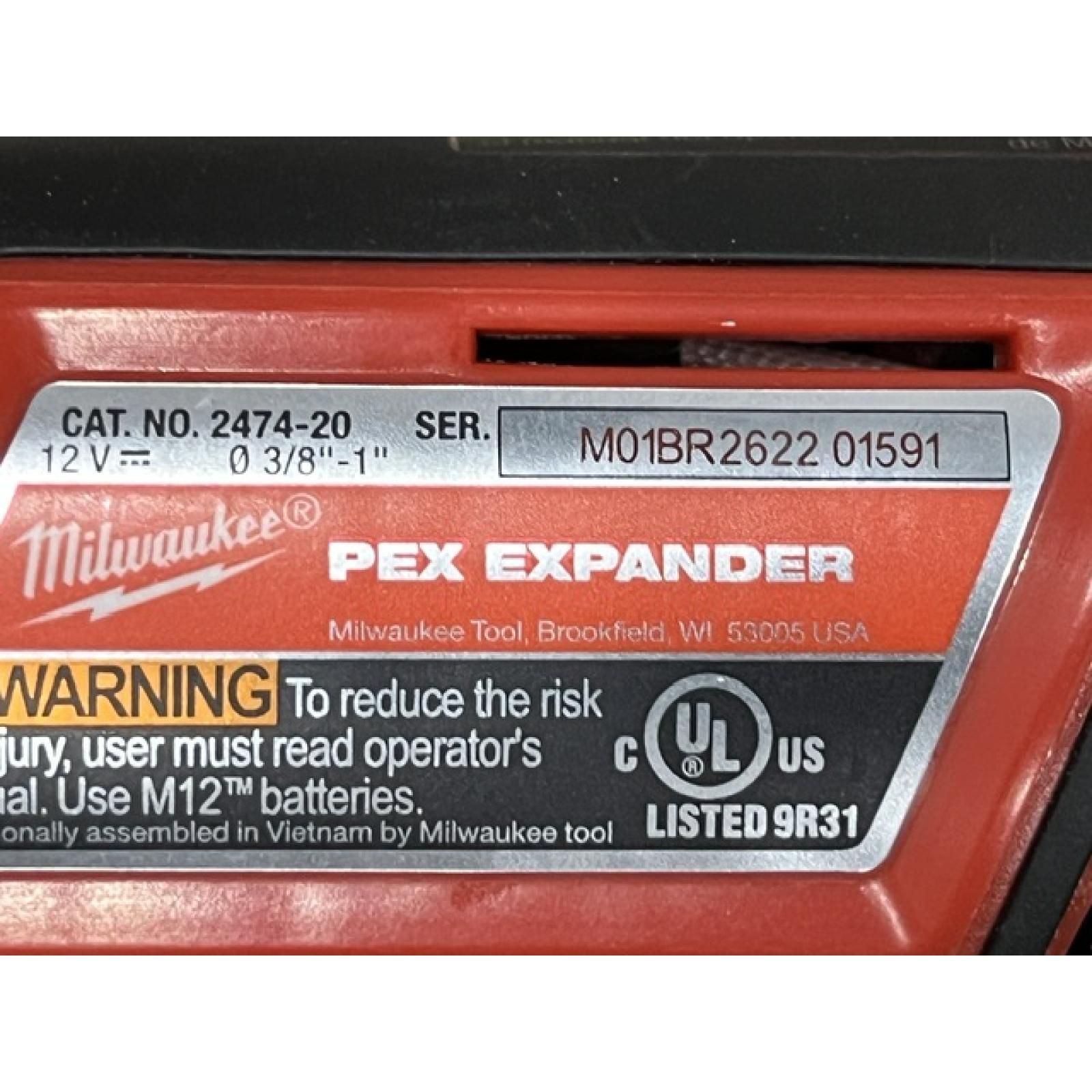 AS-IS Milwaukee M12 Cordless PEX Expansion Tool (Tool Only)