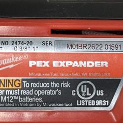AS-IS Milwaukee M12 Cordless PEX Expansion Tool (Tool Only)