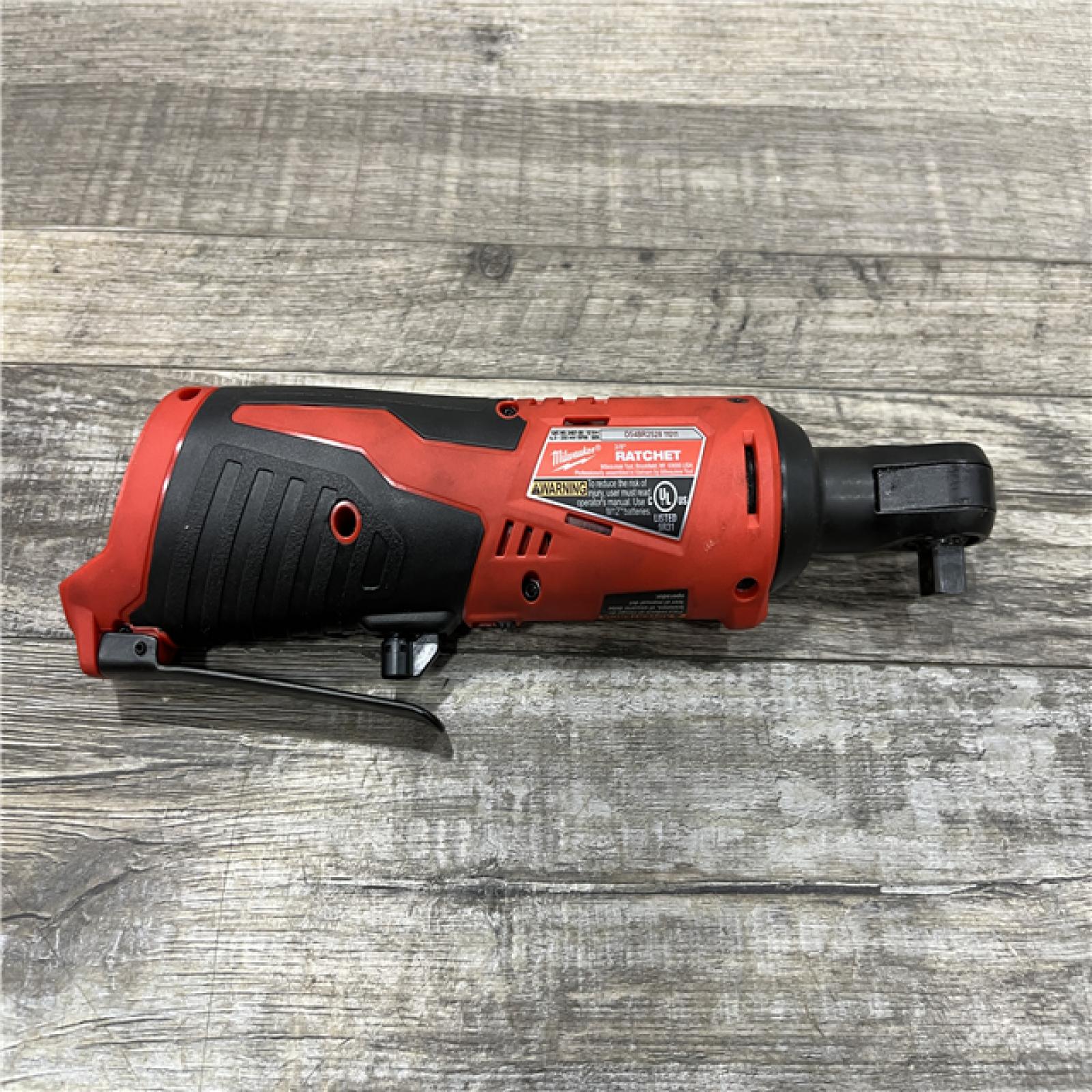 AS-IS Milwaukee 12V Lithium-Ion Cordless 3/8 in. Ratchet (Tool-Only)