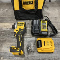 AS-IS DEWALT 20V MAX XR Lithium-Ion Brushless Cordless 3-Speed High Torque 1/4 in. Impact Driver Kit