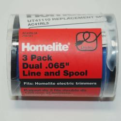 DALLAS LOCATION - NEW! 3-Pack Homelite Genuine Dual .065” Replacement Line & Spool PALLET-(67 CASES)