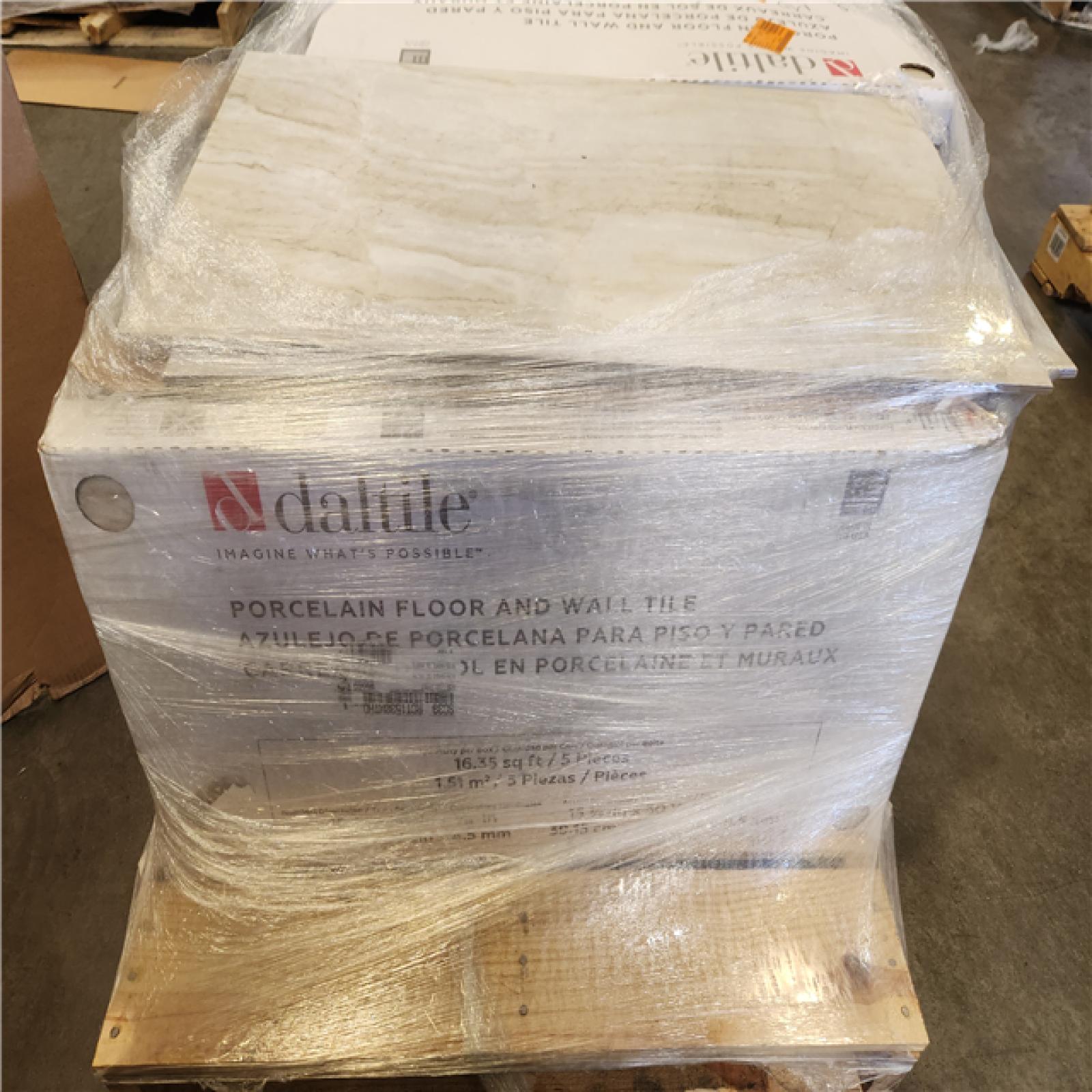 Phoenix Daltile St. Clamont Ivory Marble 15 in. x 30 in. Glazed Porcelain Floor and Wall Tile (245 sq. ft./15 Case)