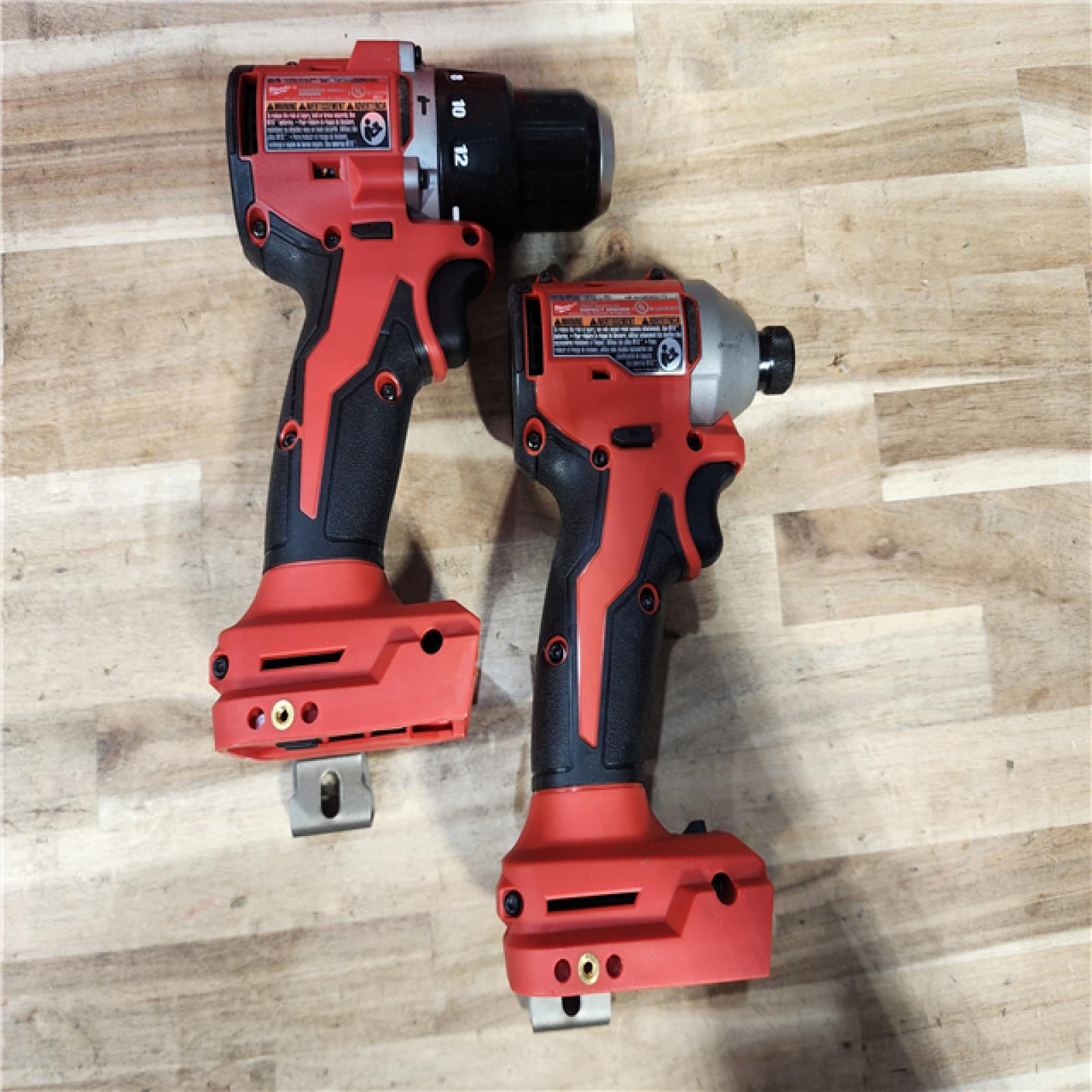HOUSTON LOCATION - AS-IS M18 18-Volt Lithium-Ion Brushless Cordless Compact Hammer Drill/Impact Combo Kit (2-Tool) with (2) Batteries  Bag