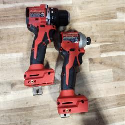 HOUSTON LOCATION - AS-IS M18 18-Volt Lithium-Ion Brushless Cordless Compact Hammer Drill/Impact Combo Kit (2-Tool) with (2) Batteries  Bag
