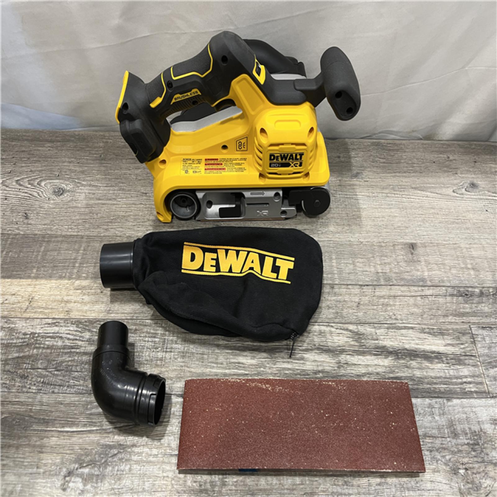 AS-IS DEWALT 20V MAX* XR Brushless Cordless Belt Sander (Tool-Only)