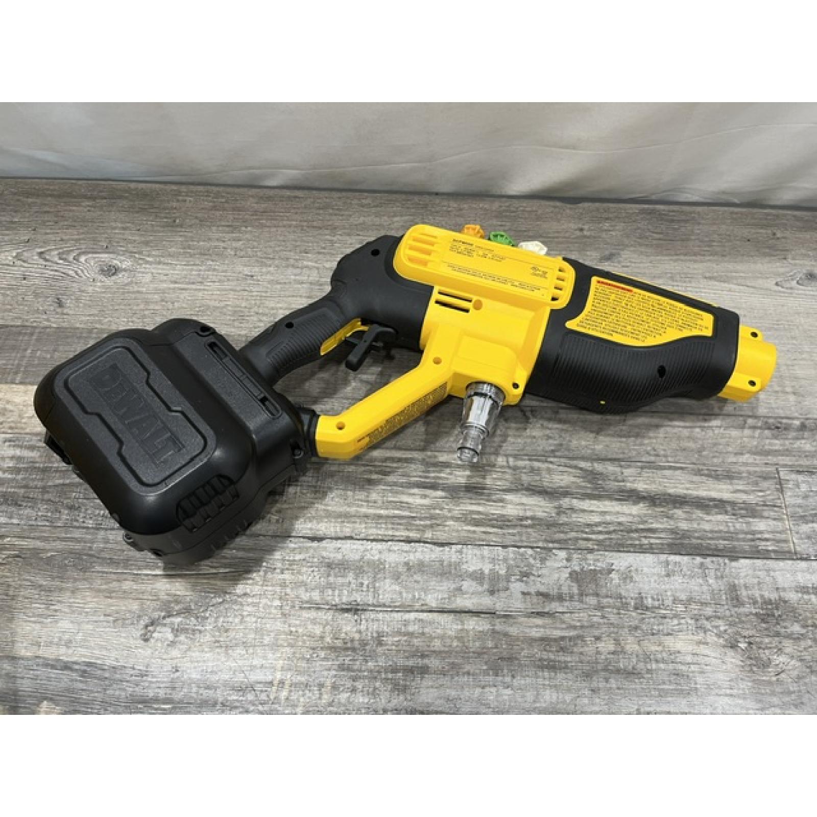 AS-IS DEWALT 20V MAX 550 PSI 1.0 GPM Cold Water Cordless Power Cleaner with 4-Nozzles (Tool Only)