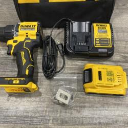AS-IS DEWALT Atomic 20V Lithium-Ion Cordless Compact 1/2 in. Drill/Driver Kit