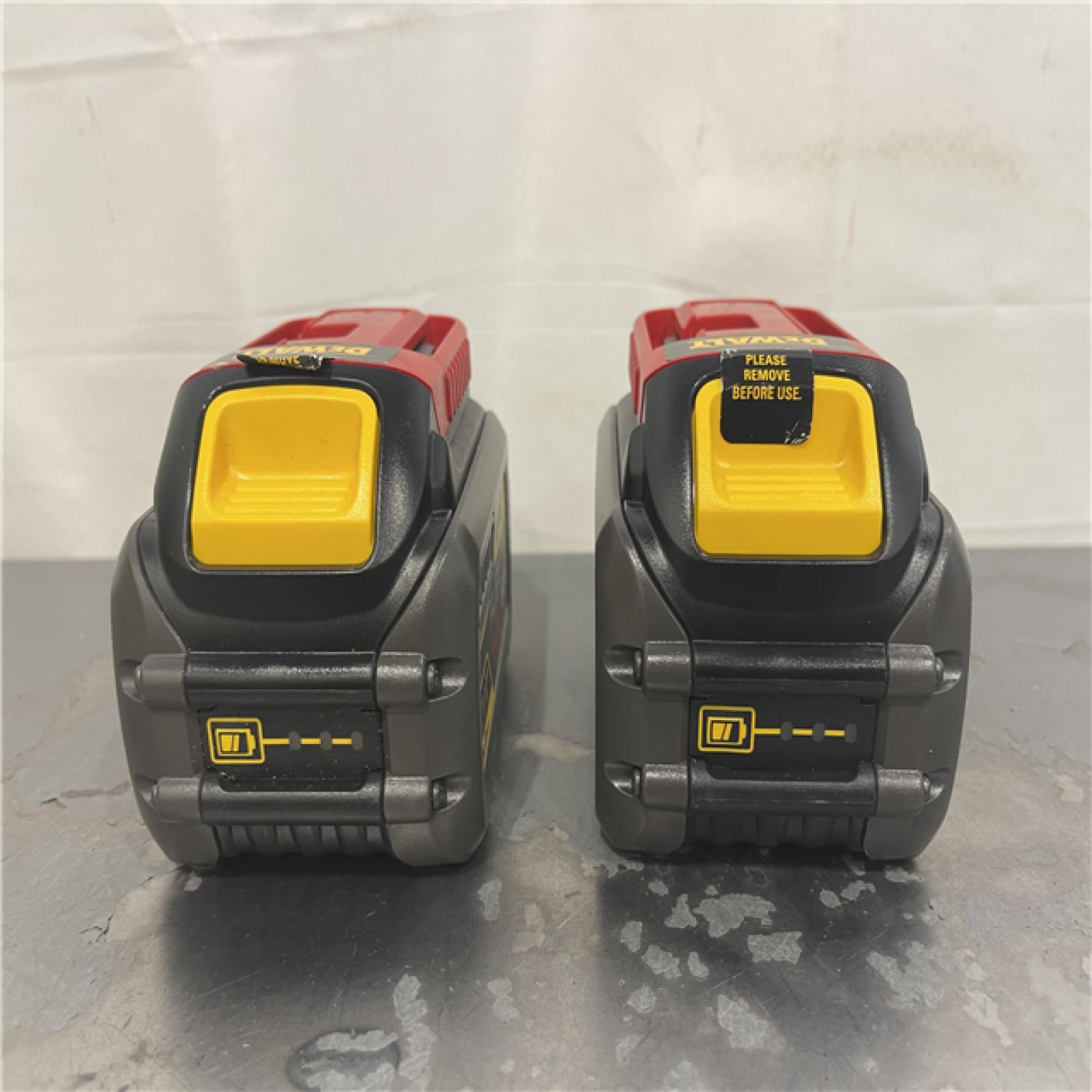 AS-IS- DEWALT FLEXVOLT 20-Volt/60-Volt MAX Lithium-Ion 6.0Ah Battery Pack (2-Pack)