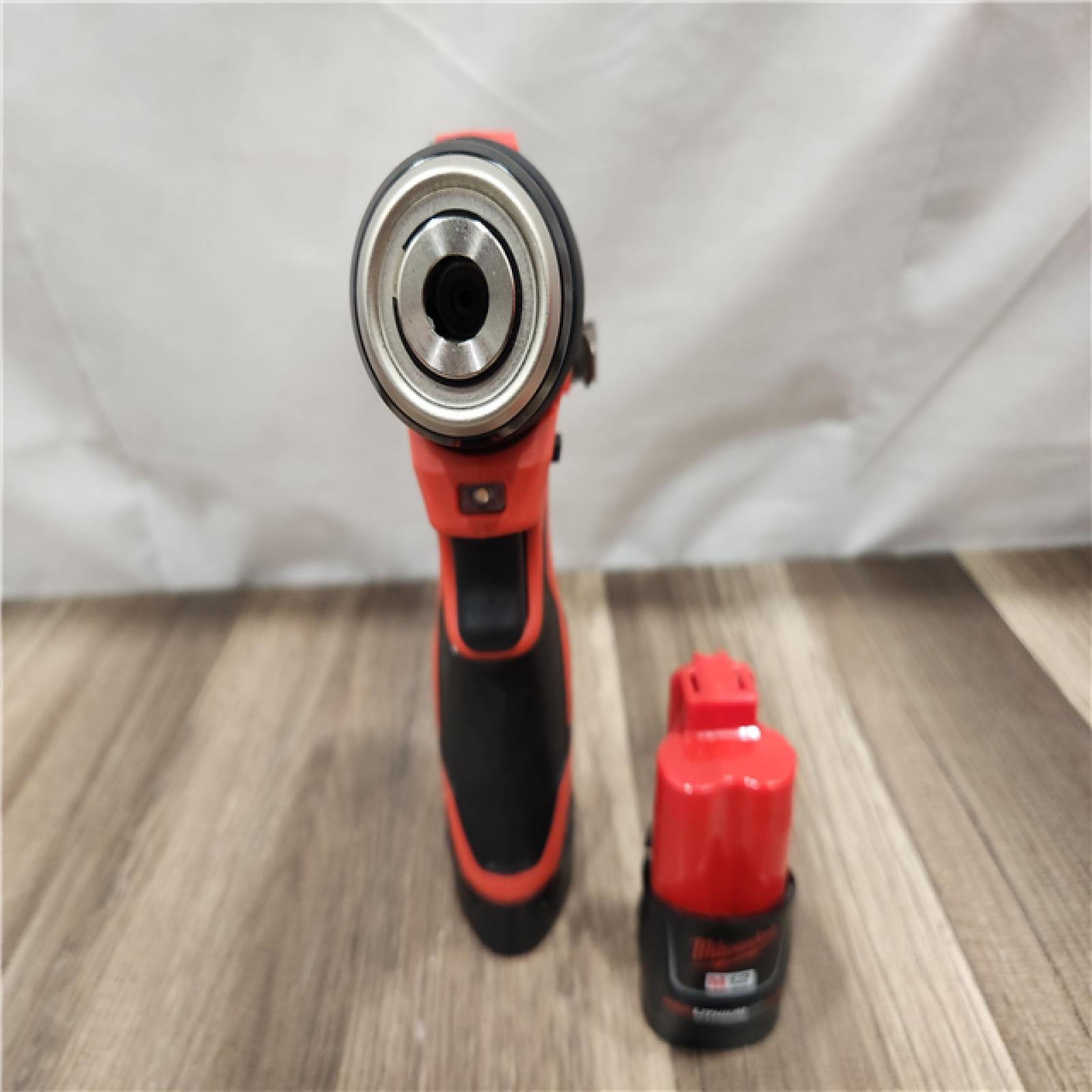 AS-IS- Milwaukee Tool M12 3/8 in. Brushless Cordless Drill/Driver Kit (Battery & Charger)