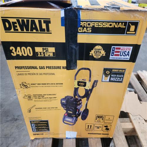 Phoenix LIKE NEW DEWALT 3400 PSI 2.5 GPM Gas Pressure Washer with Maintenance-Free Pump, Heavy-Duty Commercial Cold Water Power Washer
