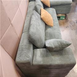 Phoenix LIKE NEW GDFSTUDIO Phoebe 108.5 in. Square Arms Polyester Blend Modular Compressed Sectional Sofa with Chaise, Storage Pocket