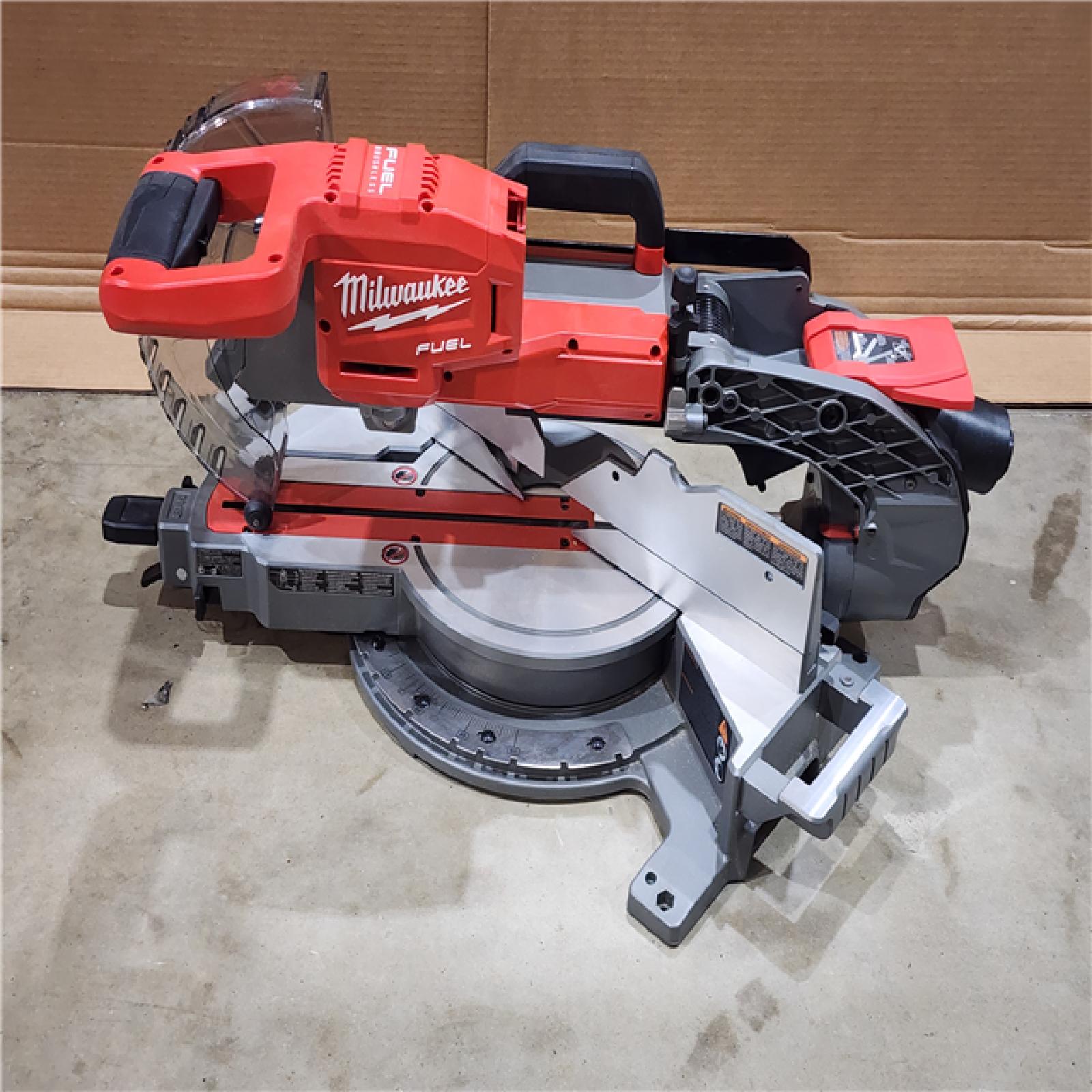 HOUSTON LOCATION - AS-IS Milwaukee M18 FUEL Brushless Cordless 10 in. Dual Bevel Sliding Compound Miter Saw (Tool-Only)