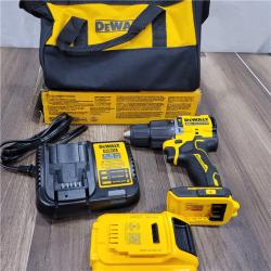 GOOD DEWALT ATOMIC 20-Volt Lithium-Ion Cordless 1/2 in. Compact Hammer Drill with 3.0Ah Battery, Charger and Bag