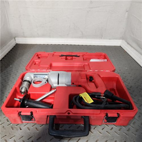 HOUSTON Location-AS-IS-Milwaukee 7 Amp Corded 1/2 in. Corded Right-Angle Drill Kit with Hard Case APPEARS IN GOOD Condition