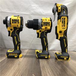 AS-IS DEWALT 20V MAX Lithium-Ion Cordless 3-Tool Combo Kit