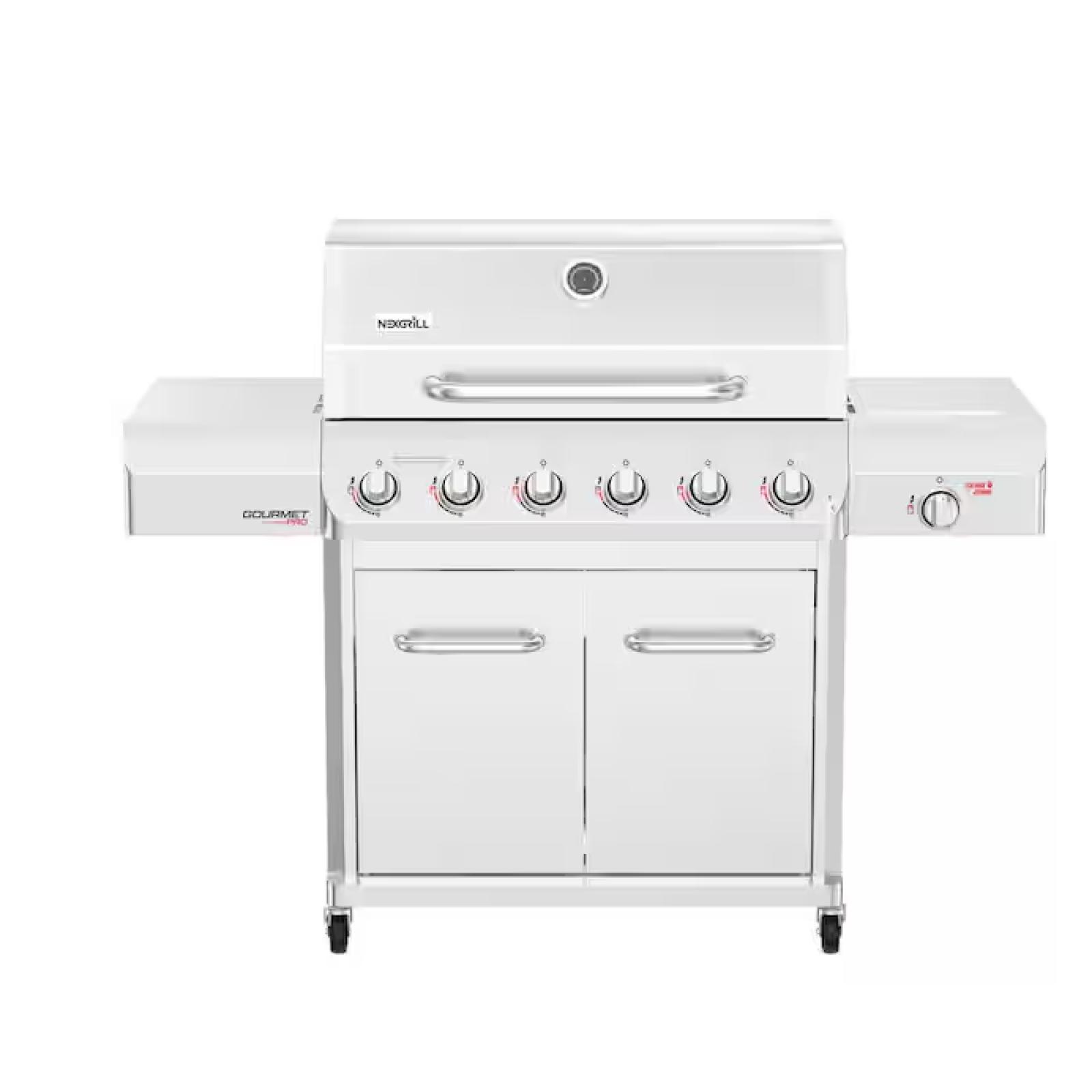 DALLAS LOCATION- Nexgrill Gourmet Pro 6-Burner Propane Gas Grill w Searing Side Burner and Griddle Pallet (2 Units)