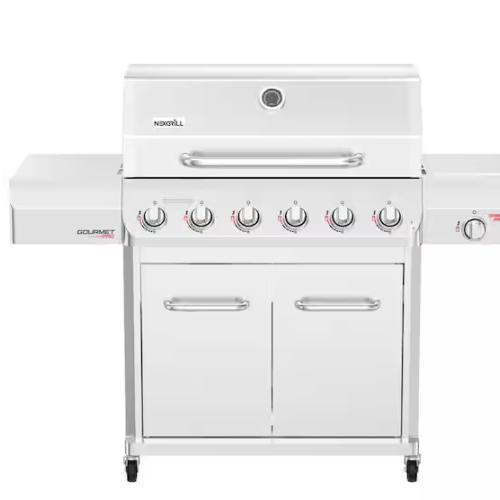 DALLAS LOCATION- Nexgrill Gourmet Pro 6-Burner Propane Gas Grill w Searing Side Burner and Griddle Pallet (2 Units)