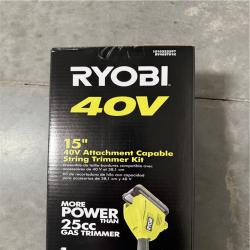 California NEW Sealed Box Ryobi 15 40V Attachment Capable String Trimmer Kit, Includes (1) Battery & Charger