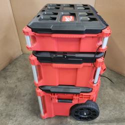 Phoenix NEW Milwaukee PACKOUT 22 in. Rolling Tool Box  22 in. Large Tool Box and 22 in. Medium Tool Box ProSystem Low Profile Handle