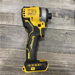 AS-IS DEWALT Atomic 20V Max Lithium-Ion Brushless Cordless Compact 1/4 in. Impact Driver Kit