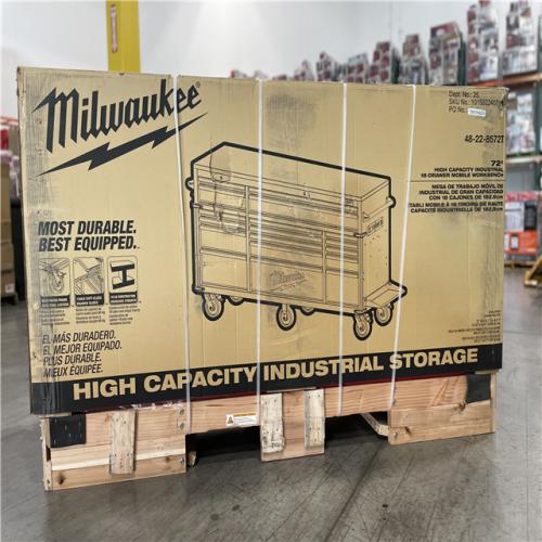 DALLAS LOCATION- AS-IS HUSKY High Capacity 72 in. W x 22.1 in. D 18-Drawer Mobile Workbench Cabinet