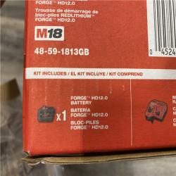 LIKE NEW - Milwaukee 18-Volt Lithium-Ion REDLITHIUM FORGE Starter Kit