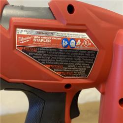 AS-IS Milwaukee FUEL 18-Volt Lithium-Ion Brushless Cordless 18-Gauge 1/4 in. Narrow Crown Stapler (Tool-Only)