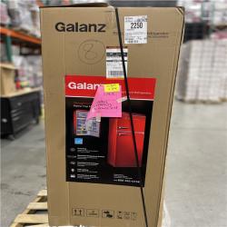 DALLAS LOCATION- AS-IS Galanz 24 in. 10 cu. ft. Retro Top Freezer Refrigerator  Hot Rod Red