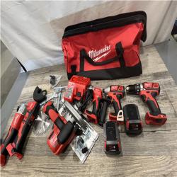 AS-IS Milwaukee 18-Volt Lithium-Ion Cordless (6-Tool) Combo Kit
