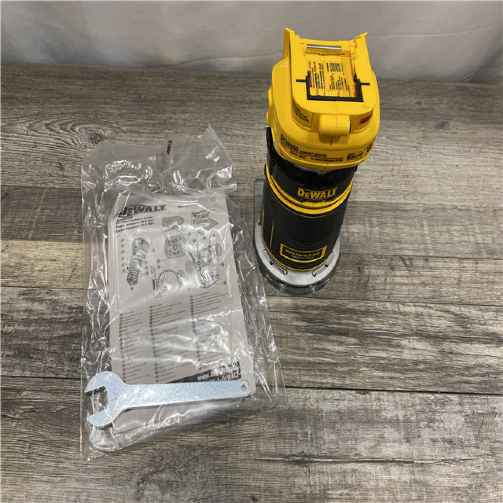 AS-IS DEWALT 20V MAX XR Cordless Brushless Fixed Base Compact Router (Tool Only)