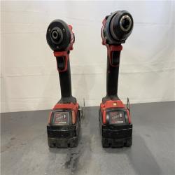 AS-IS - MILWAUKEE M18 FUEL 18V Lithium-Ion Brushless Cordless Hammer Drill and Impact Driver Combo Kit